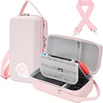 Customized for Nintendo Switch and OLED Model:The inside of this large case is precisely moulded, which can perfectly fix the Console and various accessories, and is compatible with Nintendo Switch and OLED model.